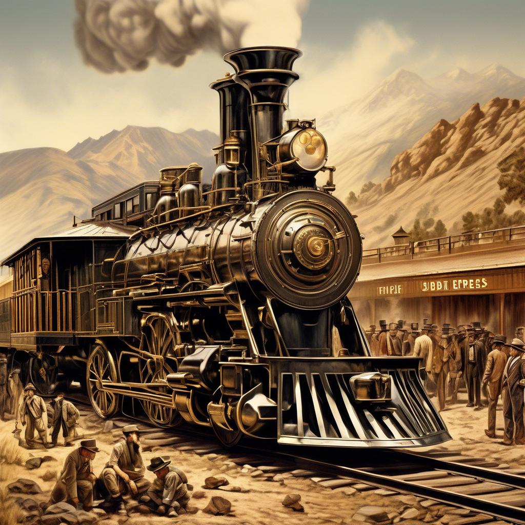 Empire Express: Building the First Transcontinental Railroad by David Haward Bain